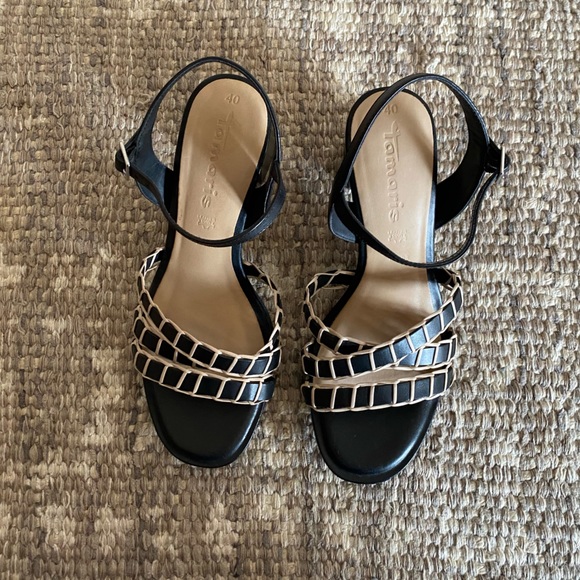 Tamaris Leather Heels Size 40 - Picture 1 of 4